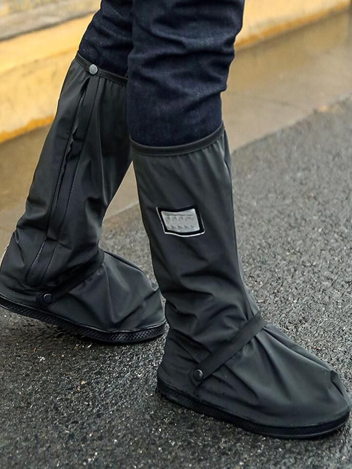 Waterproof Shoe Covers for Men & Women | Reusable Rain Boots with Zipper Closure