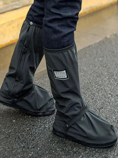 Waterproof Shoe Covers for Men & Women | Reusable Rain Boots with Zipper Closure