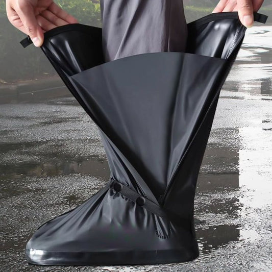 Waterproof Shoe Covers for Men & Women | Reusable Rain Boots with Zipper Closure